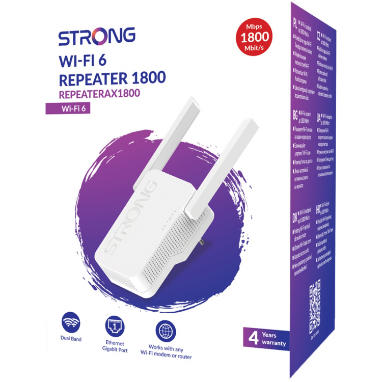 Strong Repeater Dual Band WiFi 6 AX1800 Strong Repeater Dual Band WiFi 6 AX1800