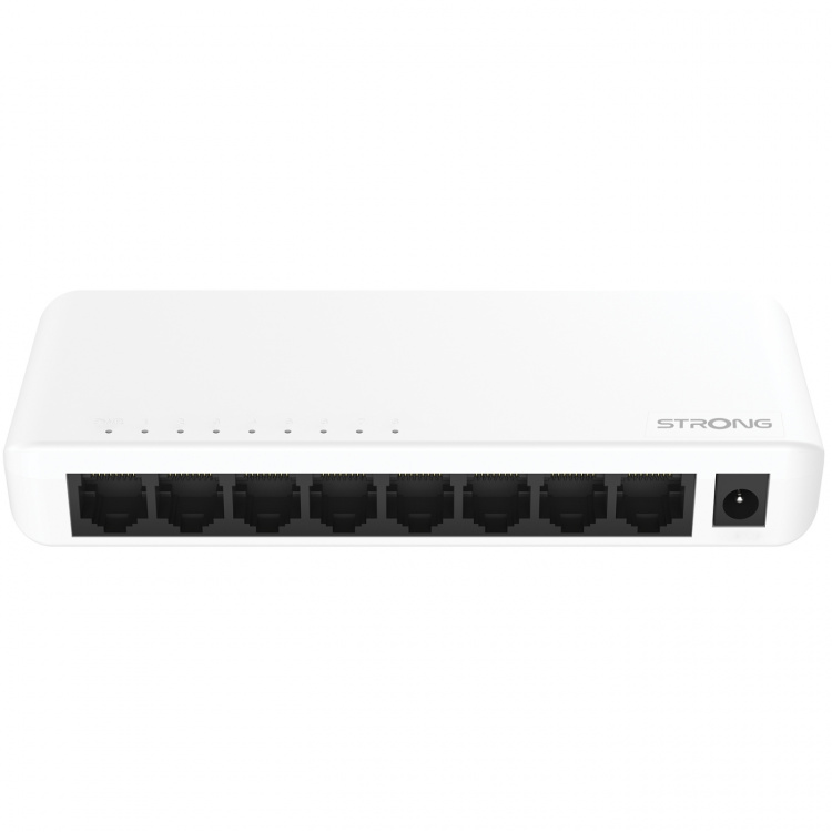 Strong 8-port Gigabit-switch hvit