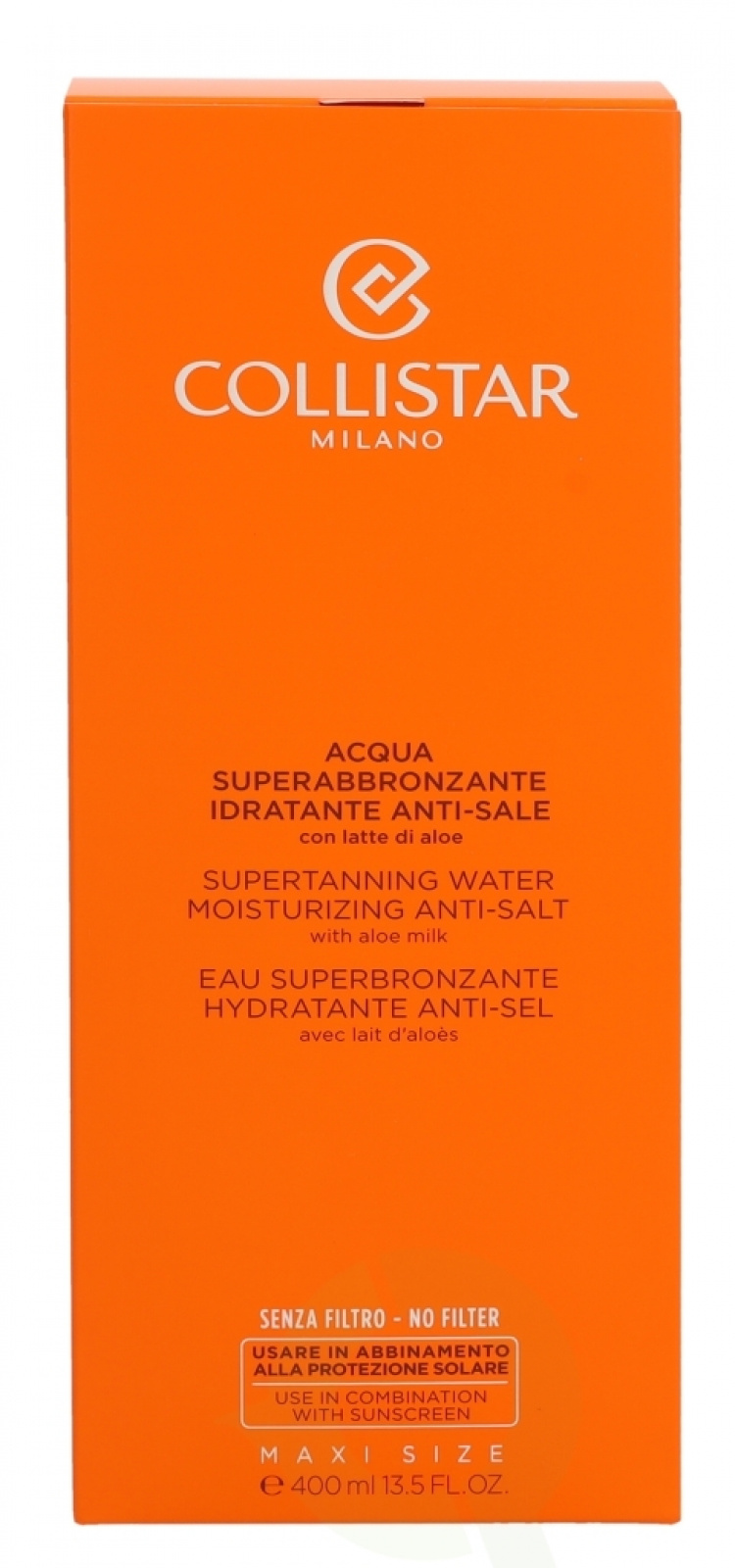 Collistar Supertanning Water With Aloe Milk 400 ml For Hair Face And Body