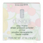 Clinique Stay-Matte Sheer Pressed Powder 7.6 gr #03 Stay Beige (MF/M)