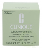Clinique Superdefense Night Recovery Moisturizer 50 ml Svært tørr til tørr kombinasjon 1,2