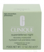 Clinique Superdefense Night Recovery Moisturizer 50 ml Kombinasjon Fet til fet 3,4