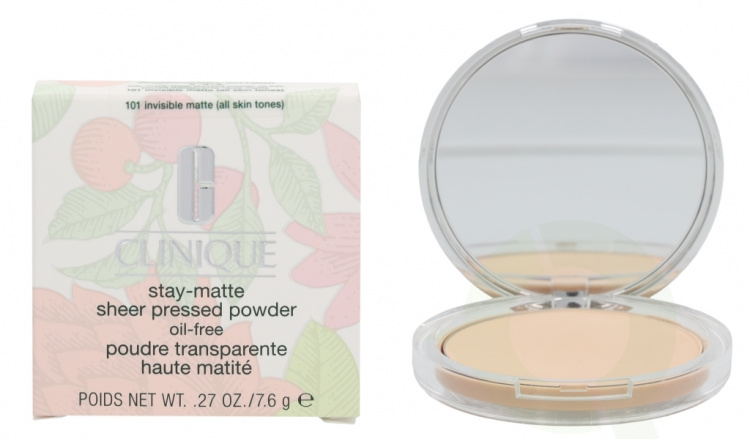 Clinique Stay-Matte Sheer Pressed Powder 7.6 gr #101 Invisible Matte, All Skin Tones