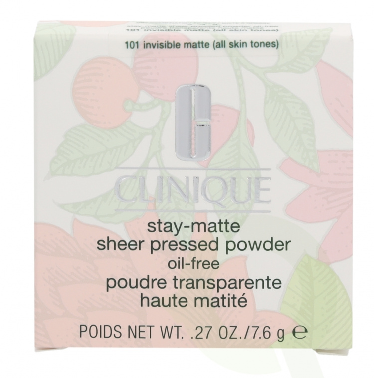 Clinique Stay-Matte Sheer Pressed Powder 7.6 gr #101 Invisible Matte, All Skin Tones