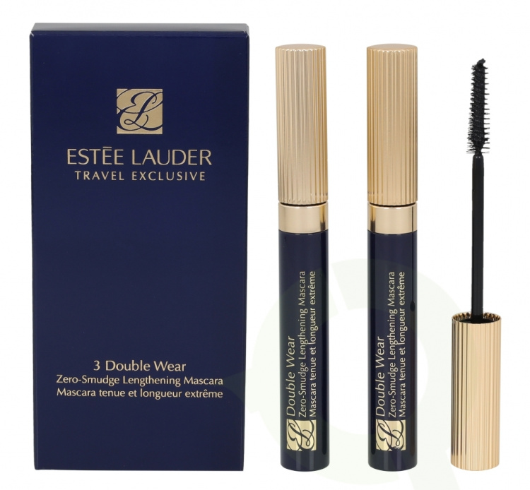 Estee Lauder E.Lauder 3 Double Wear Travel Exclusive Trio Set 18 ml 3x6ml - #01 Black Mascara