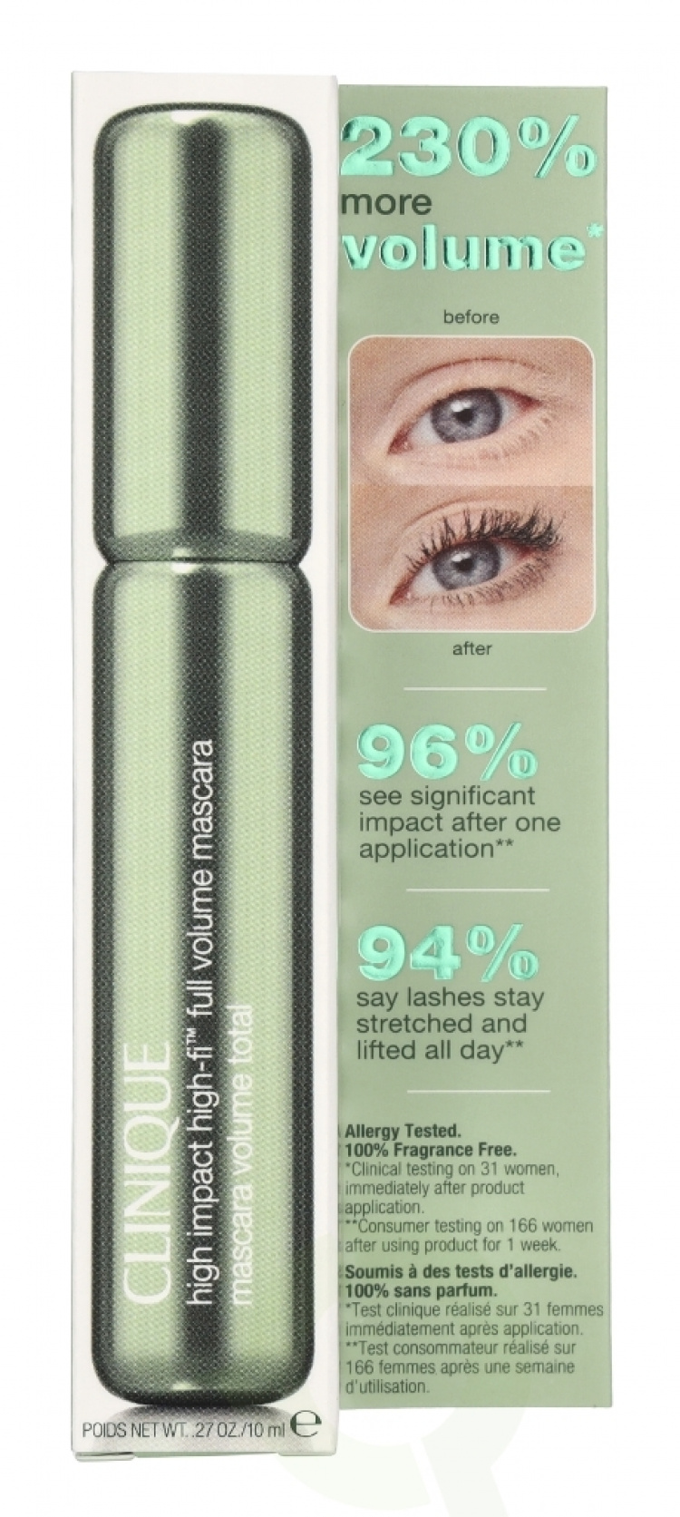 Clinique High Impact High-Fi Full Volume Mascara 10 ml #02 Brown