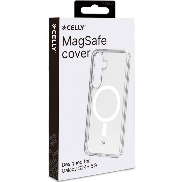 Celly Gelskinmag Magnetic TPU Cover Galaxy S24+ 5G Transparent