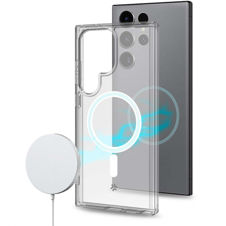Celly Gelskinmag Magnetisk TPU-deksel Galaxy S24 Ultra 5G Transparent GEL Celly Gelskinmag Magnetisk TPU-deksel Galaxy S24 Ultra 5G Transparent GEL
