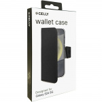 Celly Wally lommebokveske Galaxy S24 5G Svart Celly Wally lommebokveske Galaxy S24 5G Svart