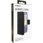 Celly Wally Wallet Wallet-etui Galaxy S24+ 5G Svart