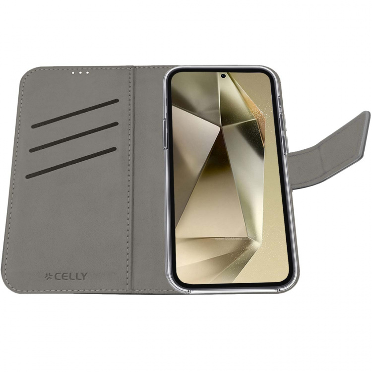 Celly Wally Wallet Wallet-etui Galaxy S24 Ultra 5G Svart