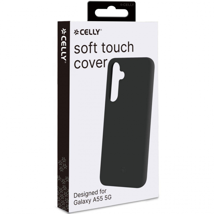 Celly Cromo Soft gummideksel Galaxy A55 5G Svart
