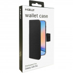Celly Wally Wallet Wallet-etui Galaxy A35 5G Svart