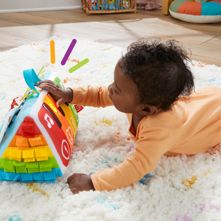 Fisher-Price Kick & Play Soft Piano - det første pianoet