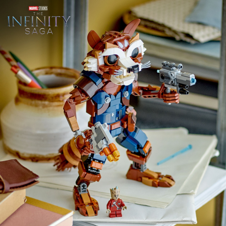 Lego Super Heroes Marvel 76282 - Rakett og baby Groot Lego Super Heroes Marvel 76282 - Rakett og baby Groot