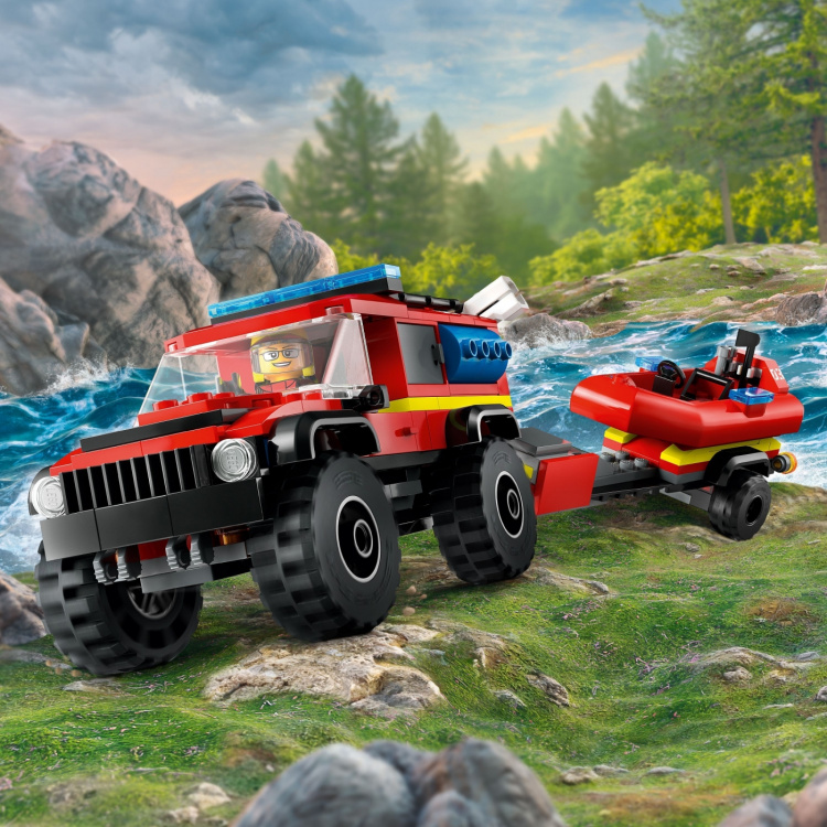 Lego City Fire 60412 - 4x4 brannbil med redningsbåt Lego City Fire 60412 - 4x4 brannbil med redningsbåt