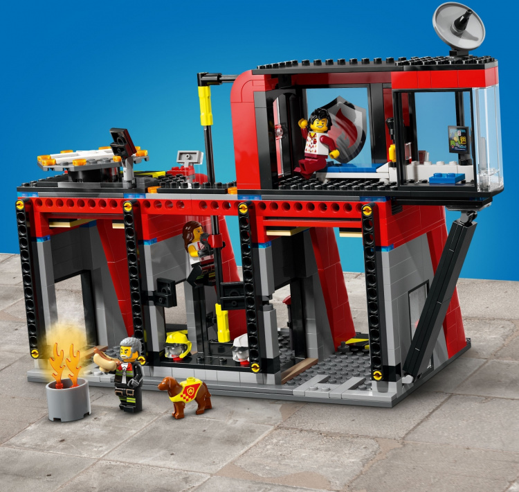 Lego City Fire 60414 - Brannstasjon med brannbil