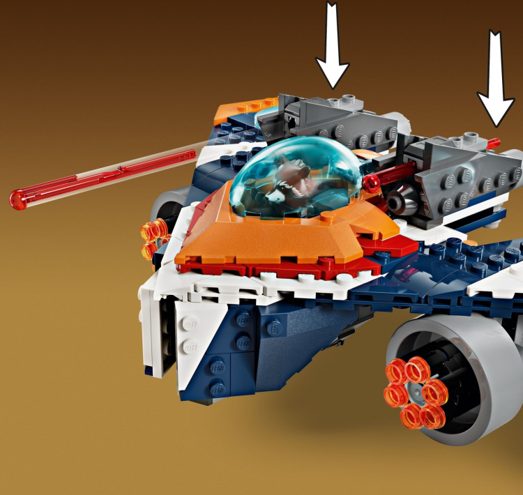 Lego Super Heroes Marvel 76278 - Rakets Warbird mot Ronan