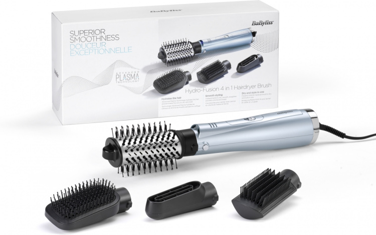 Babyliss AS774E Hydro-Fusion 4-i-1 hårføner med børste Babyliss AS774E Hydro-Fusion 4-i-1 hårføner med børste