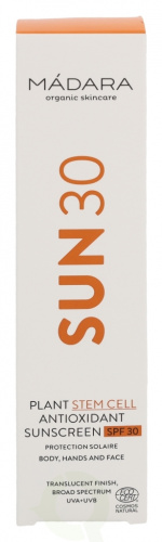 Madara Plant Stem Cell Antioxidant Sunscreen SPF30 100 ml Body, Hands & Face, All Skin Types