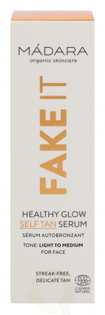 Madara Fake It Healthy Glow Self Tan Serum 30 ml Light To Medium, alle hudtyper