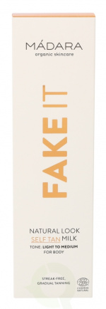 Madara Fake It Natural Look Self-Tan Milk 150 ml Light To Medium / For Body All Skin Types