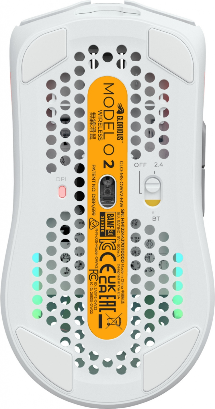 Glorious Model O 2 trådløs spillmus, hvit