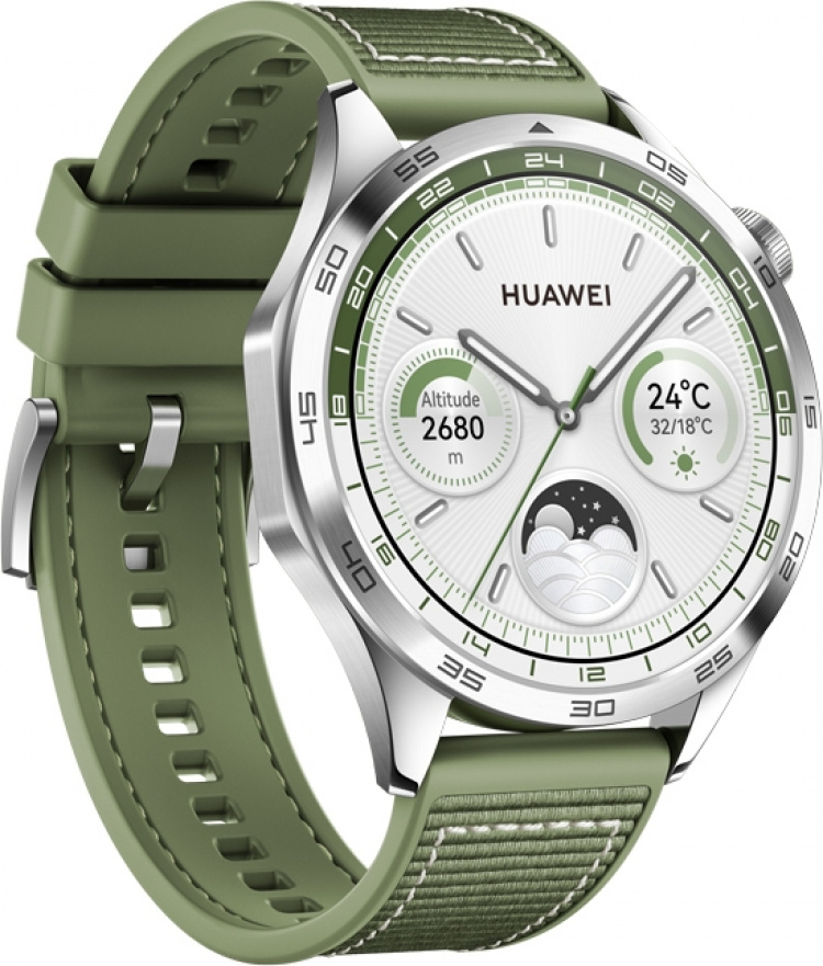 Huawei Watch GT4 Active - Smartklokke, 46 mm, grønn