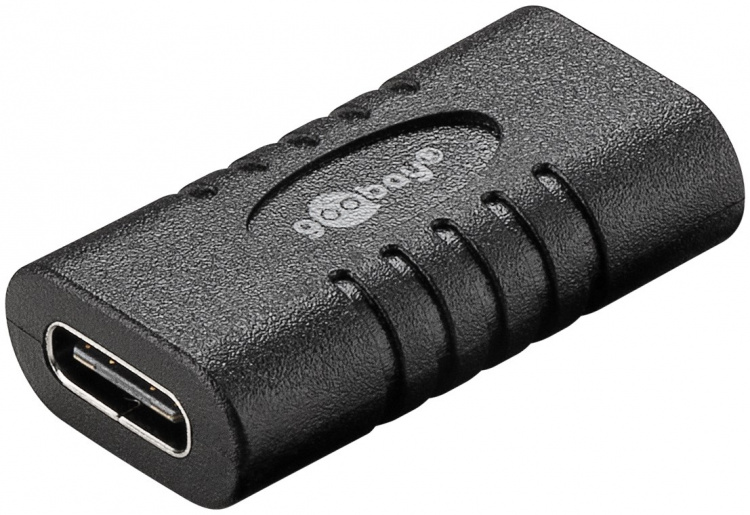 Goobay USB-C™ til USB-C™-adapter, svart USB-C™-kontakt > USB-C™-kontakt Goobay USB-C™ til USB-C™-adapter, svart USB-C™-kontakt > USB-C™-kontakt