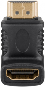 Goobay HDMI™ vinkeladapter, gullbelagt (4K @ 60 Hz) HDMI™-kontakt (type A) > HDMI™-plugg (type A) 270°