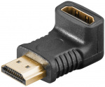 Goobay HDMI™ vinkeladapter, gullbelagt (4K @ 60 Hz) HDMI™-kontakt (type A) > HDMI™-plugg (type A) 270°