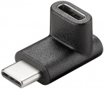 Goobay Adapter USB-C™ til USB-C™ 90°, svart USB-C™-kontakt > USB-C™-plugg