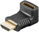 Goobay HDMI™ vinkeladapter for koaksialkabel, gullbelagt (4K @ 60 Hz) HDMI™-kontakt (type A) > HDMI™-plugg (type A) 90° Goobay HDMI™ vinkeladapter for koaksialkabel, gullbelagt (4K @ 60 Hz) HDMI™-kontakt (type A) > HDMI™-plugg (type A) 90°
