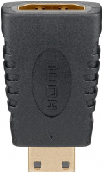 Goobay HDMI™-adapter, gullbelagt (4K @ 60 Hz) HDMI™-kontakt (type A) > HDMI™ mini-kontakt (type C)