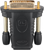 Goobay HDMI™/DVI-D-adapter, gullbelagt HDMI™-kontakt (type A) > DVI-D-kontakt Dual Link (24 + 1 pin)