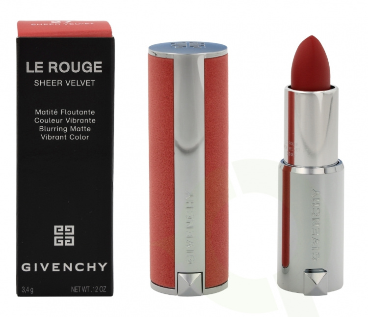 Givenchy Le Rouge Sheer Velvet Matte Refillable Lipstick 3,4 g #027 Rouge Infuse