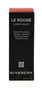 Givenchy Le Rouge Sheer Velvet Matte Refillable Lipstick 3,4 g #027 Rouge Infuse