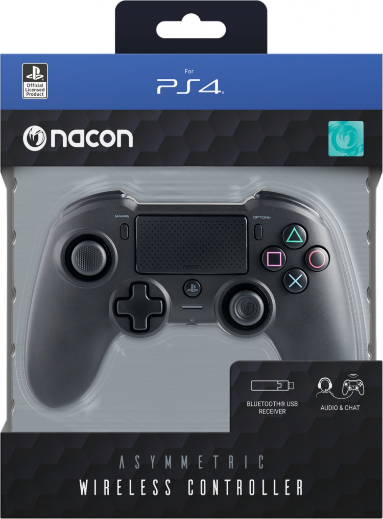 Nacon Asymmetrisk kontroller - trådløs håndholdt kontroller for PS4 Nacon Asymmetrisk kontroller - trådløs håndholdt kontroller for PS4