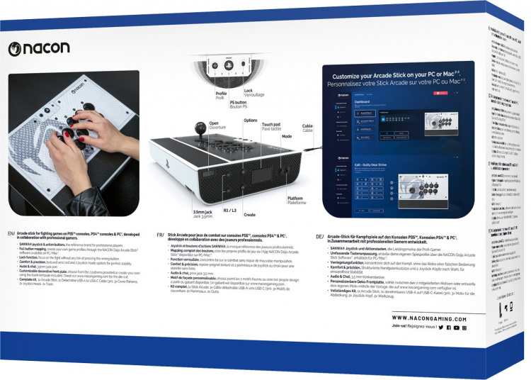 NACON Daija Arcade Stick - Spillkontroller for PS4 / PS5 NACON Daija Arcade Stick - Spillkontroller for PS4 / PS5