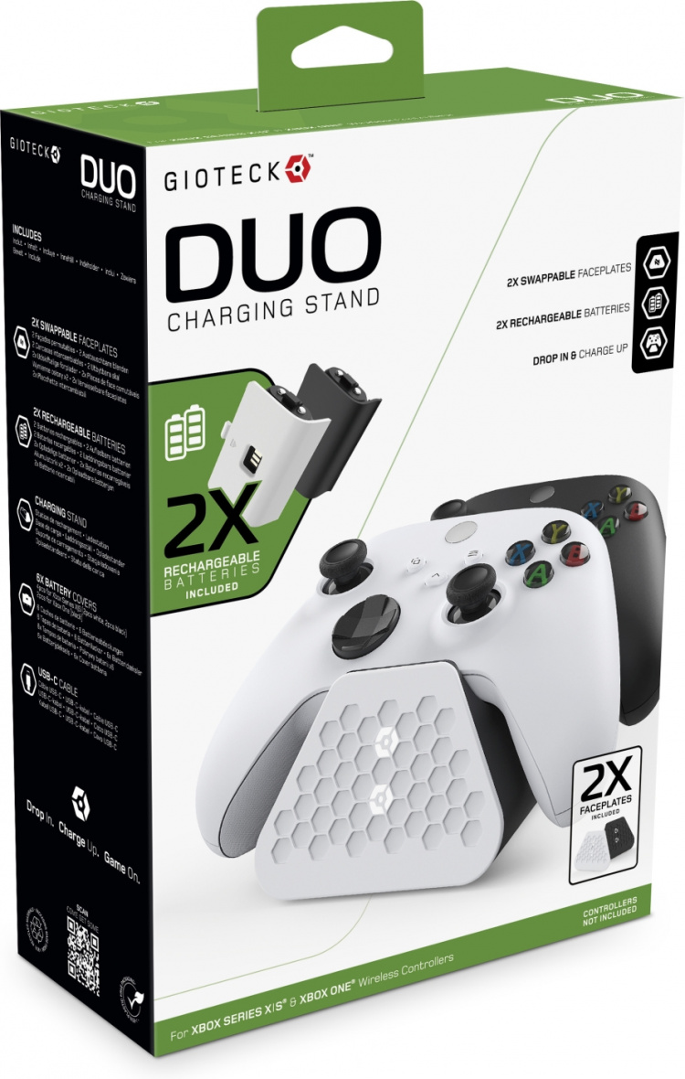 Gioteck Duo Xbox-ladestasjon Gioteck Duo Xbox-ladestasjon
