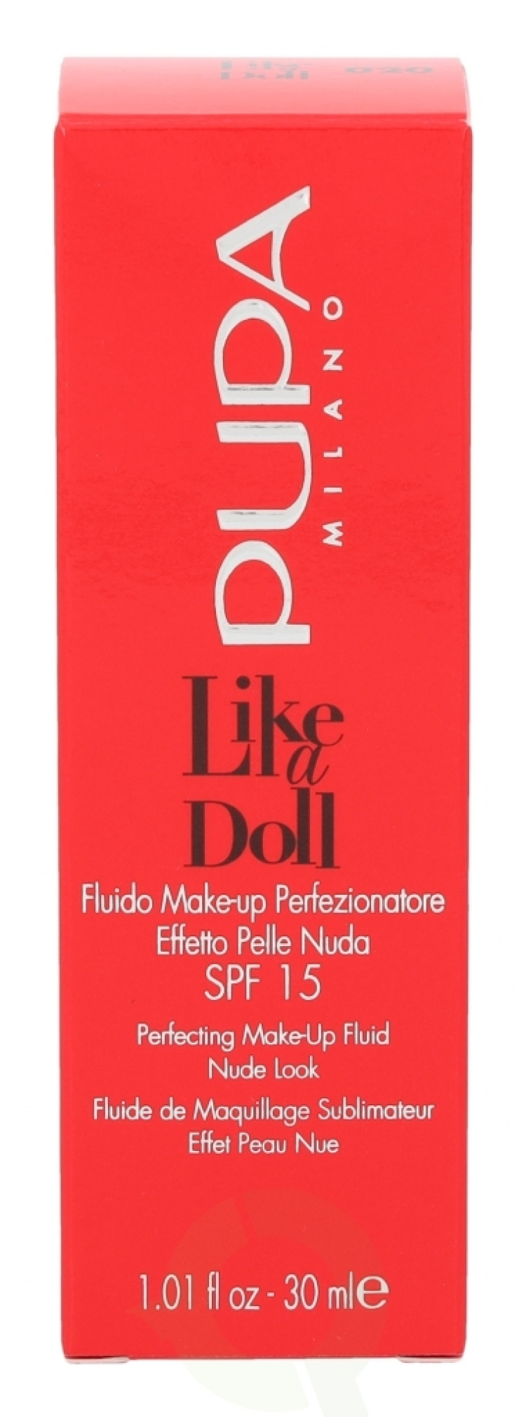 Pupa Milano Pupa Pupa Like A Doll Perfecting Make-Up Fluid SPF15 30 ml #020 Light Beige