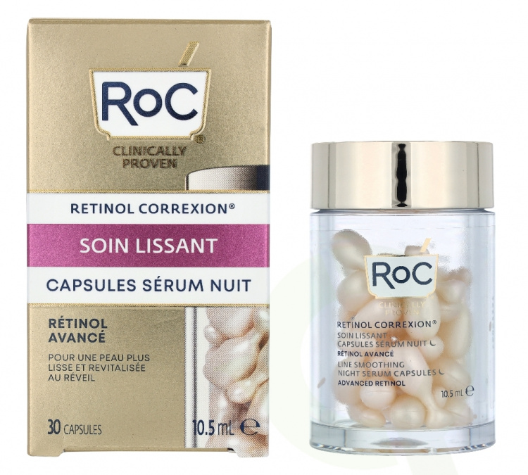 ROC Retinol Correxion Line Smoothing Night Serum 10.5 ml 30 Capsules