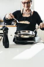 Heirol Pro Steelsafe stekepanne, rustfritt stål + non-stick-belegg, 24 cm. Heirol Pro Steelsafe stekepanne, rustfritt stål + non-stick-belegg, 24 cm.