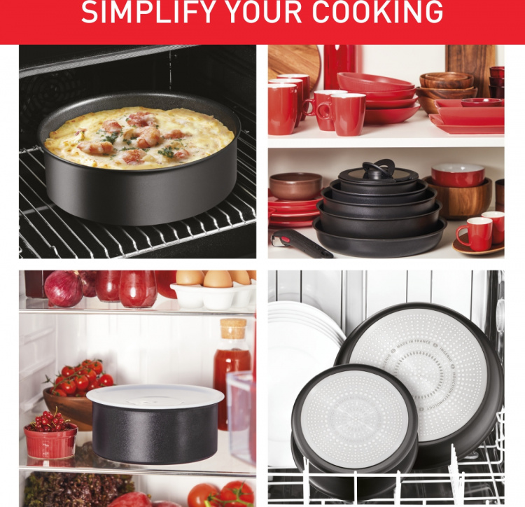 Tefal Ingenio Eco Resist stekepannesett, 3 deler