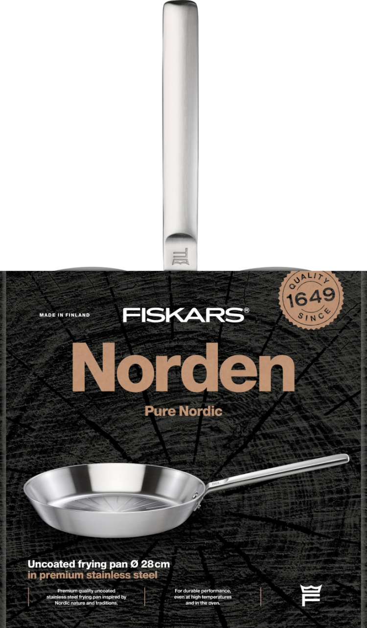 Fiskars Norden - stekepanne, 28 cm, ubelagt