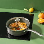 Tefal (RE)NEW+ -Sauteuse, 24 cm, keramisk belegg, grå