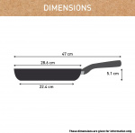 Tefal (RE)NEW+ stekepanne, 28 cm, keramisk belegg, grå.