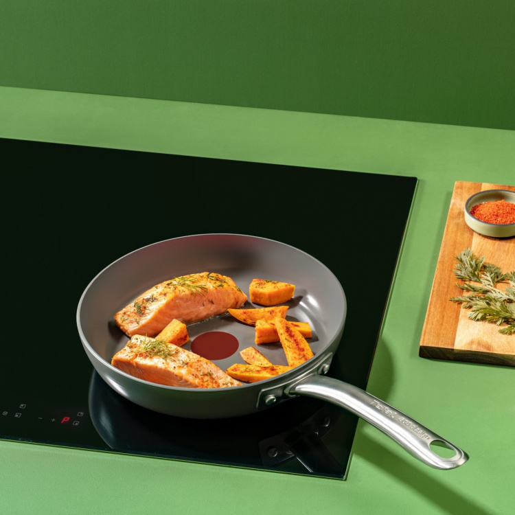 Tefal (RE)NEW+ - stekepanne, 24 cm, keramisk belegg, grå