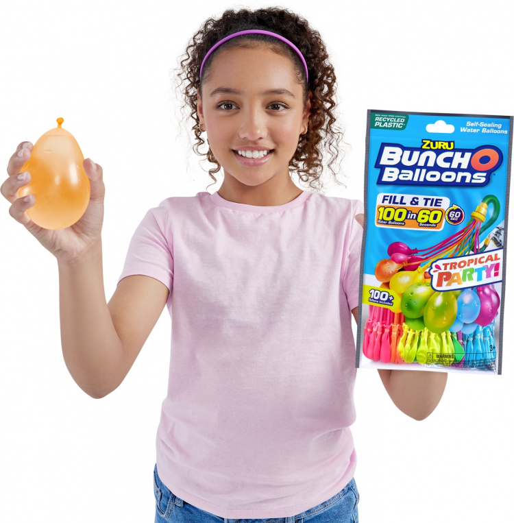 Bunch O \'Balloons Tropical Party vannballonger, 3 pakker