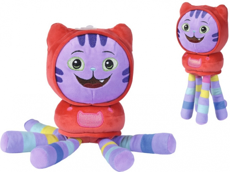 Gabby\'s Dollhouse DJ Catnip - kosedyr, 25 cm